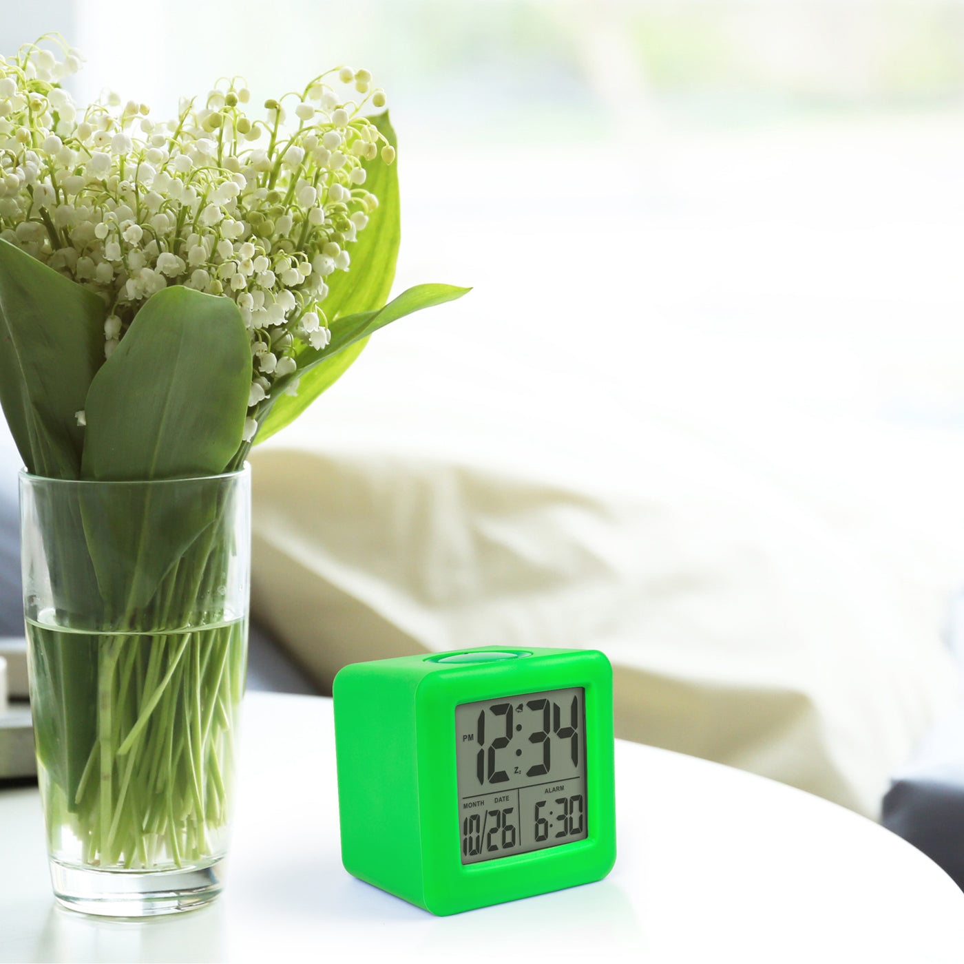 73003 Soft Cube LCD Alarm Clock