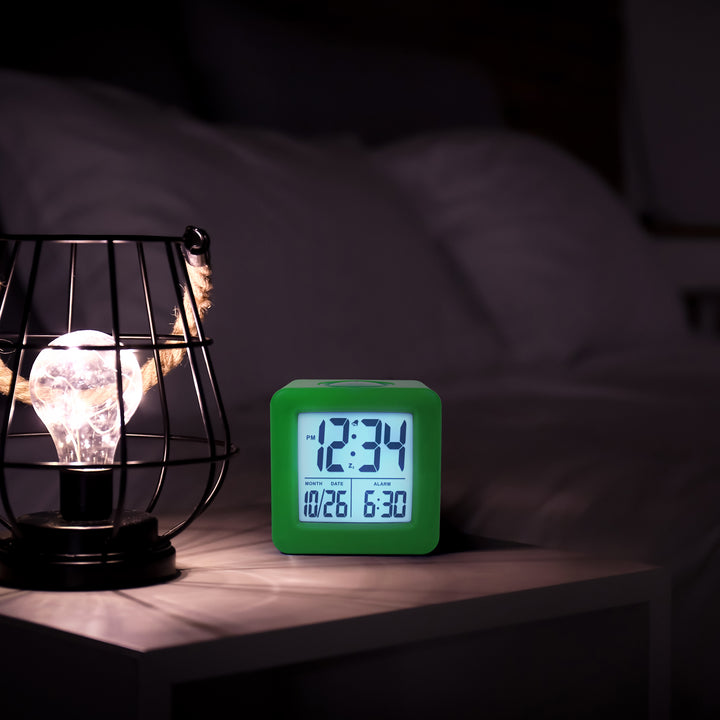 73003 Soft Cube LCD Alarm Clock