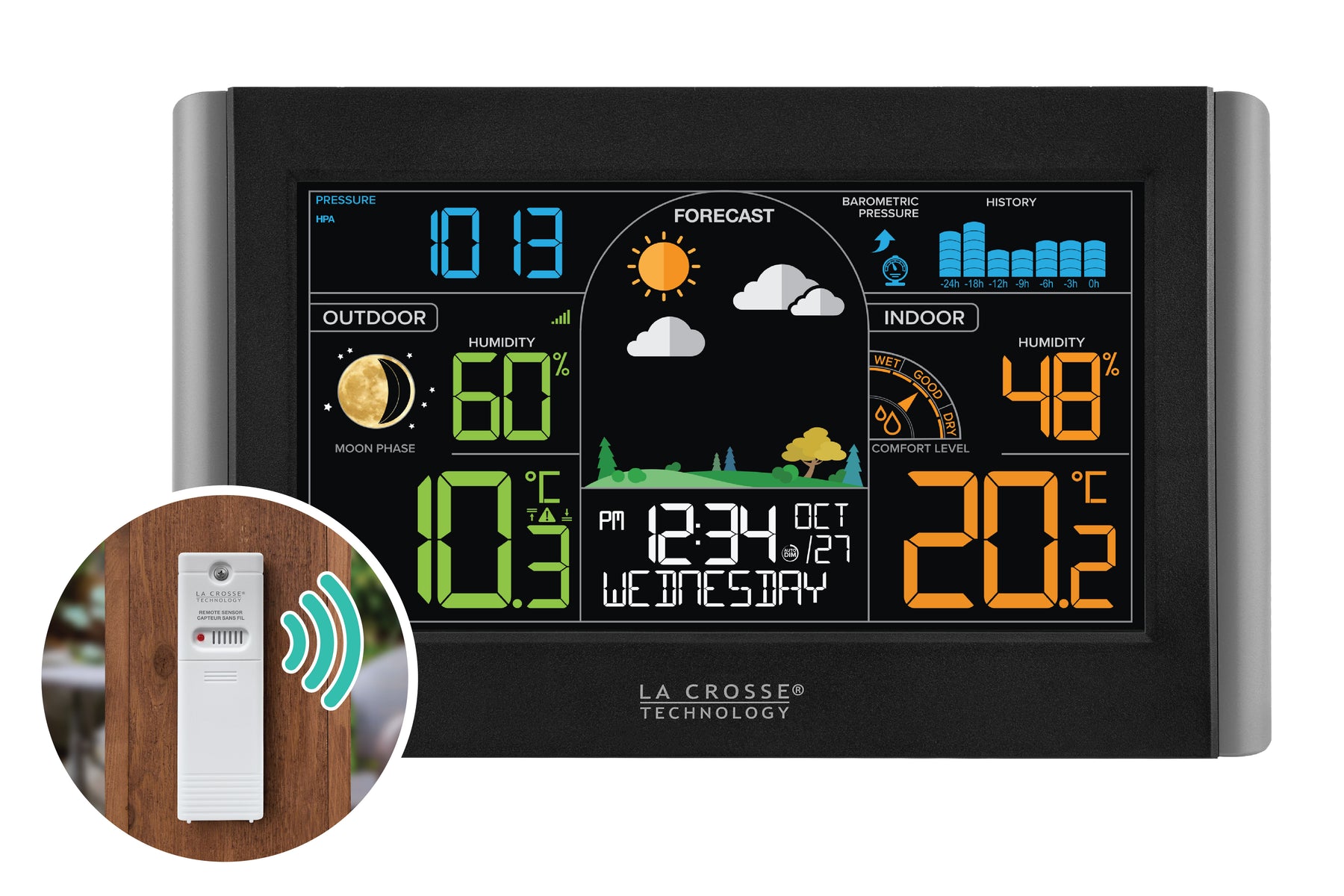 CA76669 Wireless Color Weather Station La Crosse Technology