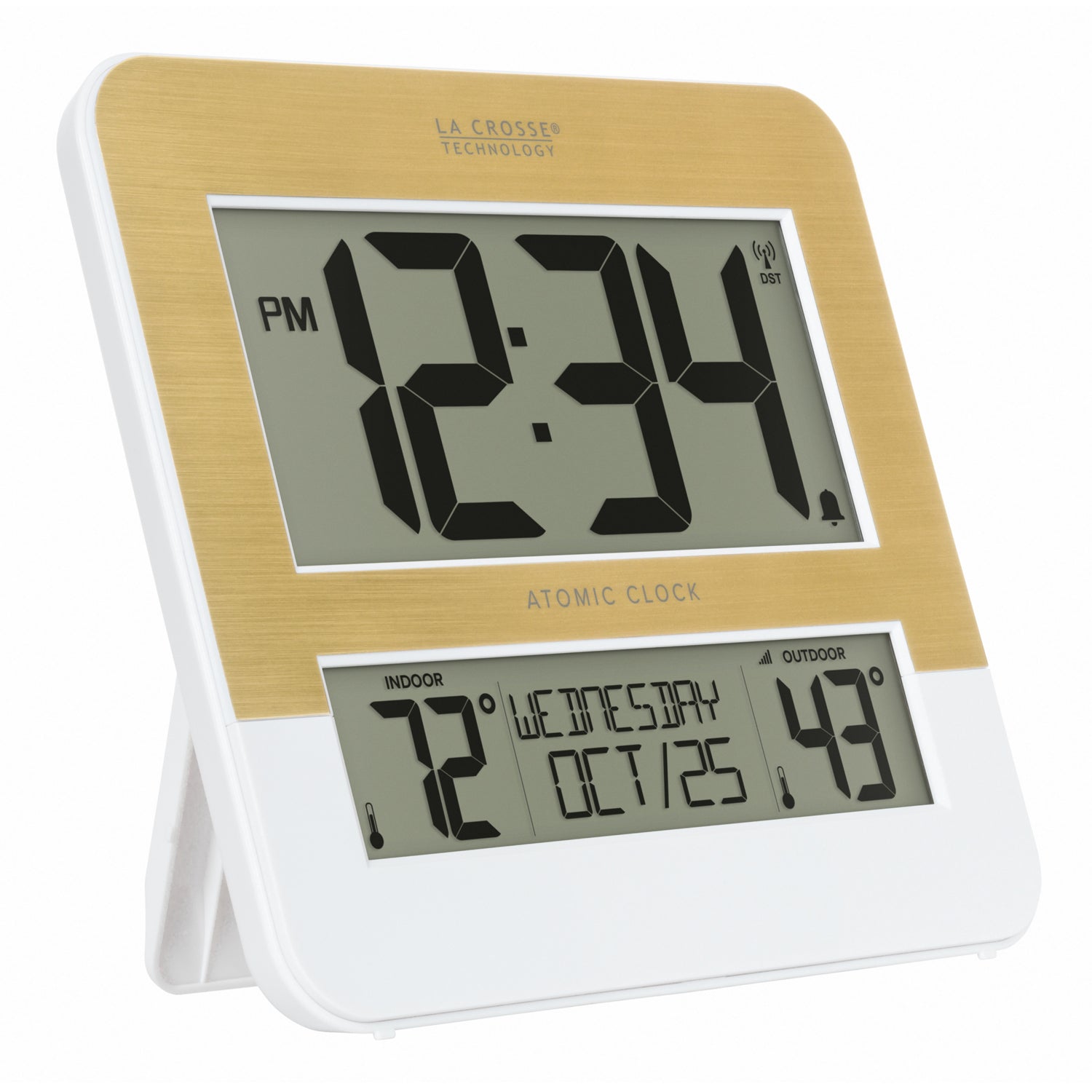 Two-Tone Atomic Clock with Indoor & Outdoor Temp | La Crosse
