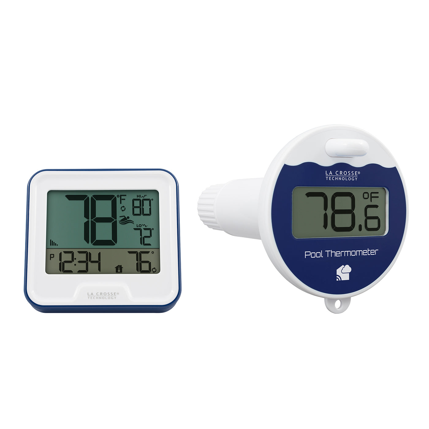 La Crosse Technology 331-09667-INT Wireless Pool Thermometer with Indoor LCD Display