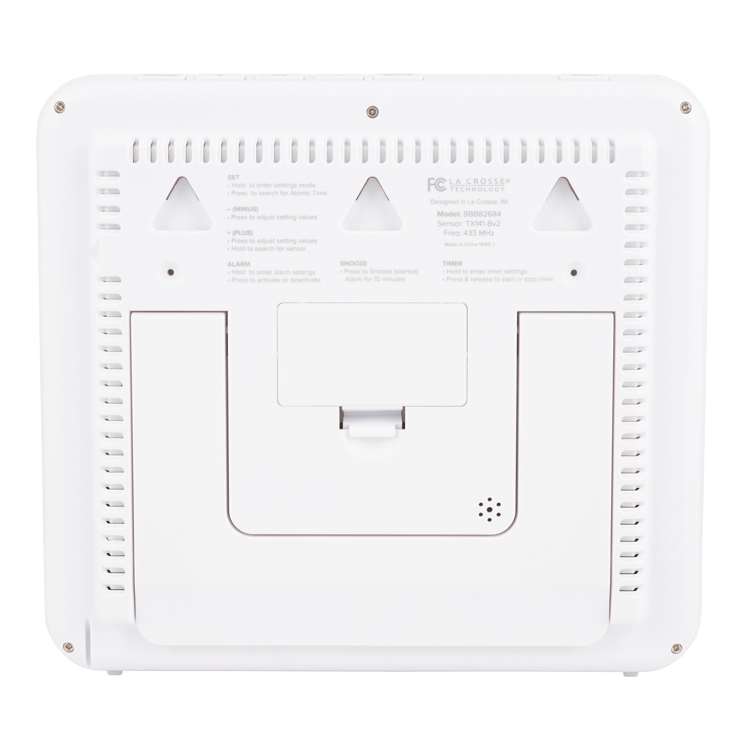 Atomic Clock with Indoor & Outdoor Temp | Digital Wall Clock | La