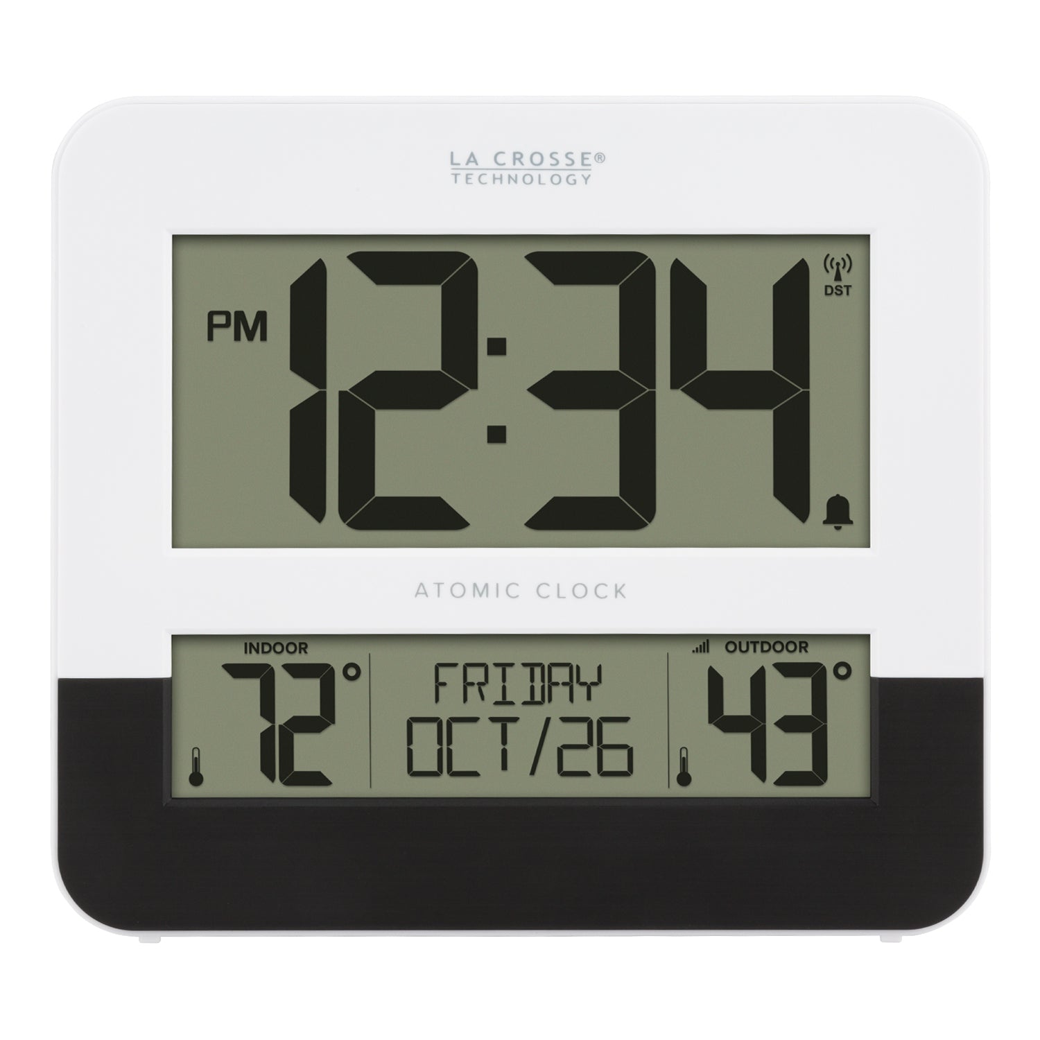 Lacrosse T82110 9 in. Wall Clock with Thermometer Light Blue