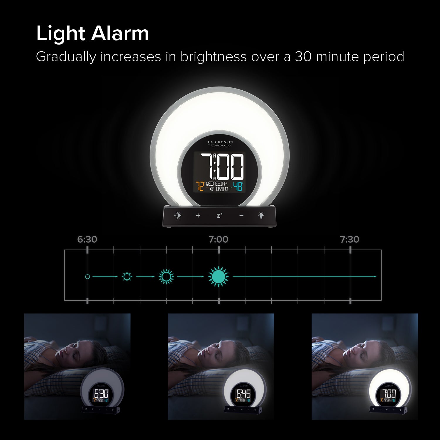 La Crosse Technology Soluna Alarm Clock - Thumbnail 2