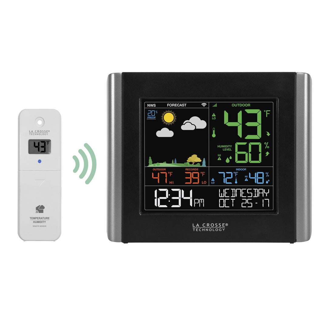 C84343 Remote Monitoring Color Weather Station – La Crosse
