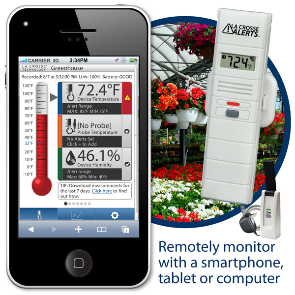 WIFI Greenhouse Monitoring System with Temperature & Humidity Alarms