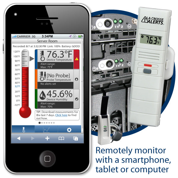 Server Rack Temperature Monitoring Server Room Temperature and Humidity Monitor and Alert System