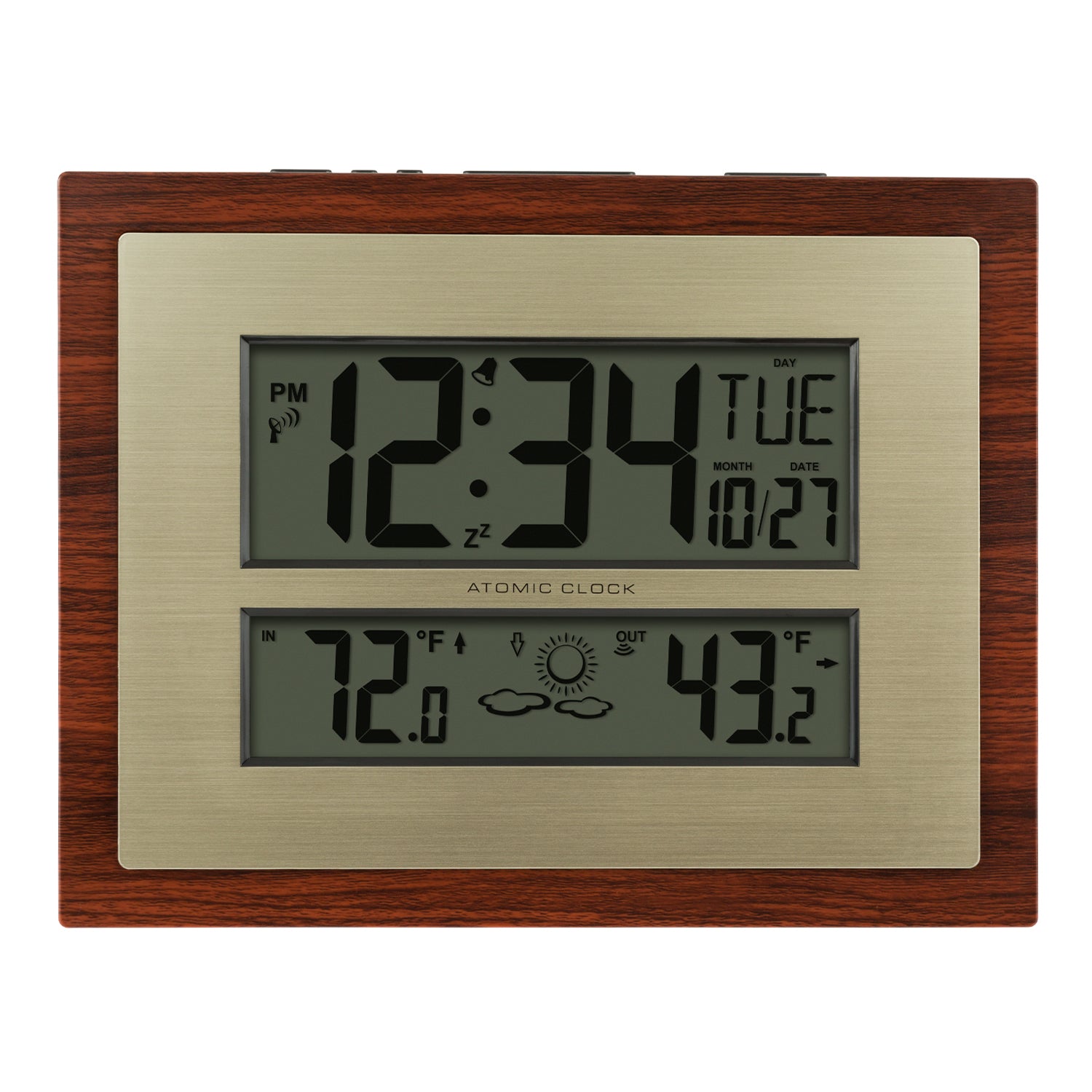 W86111V3 Atomic Digital Wall Clock with Forecast