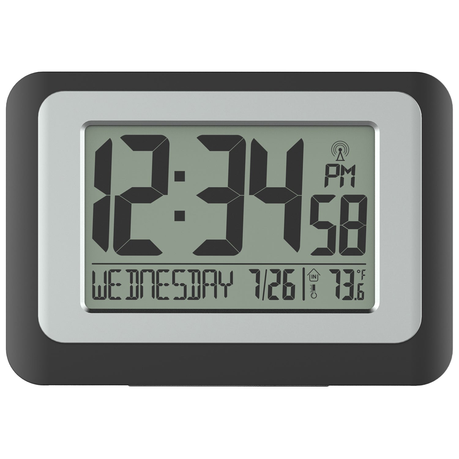 JDL LED CLOCK② W88631 Atomic Digital Wall Clock