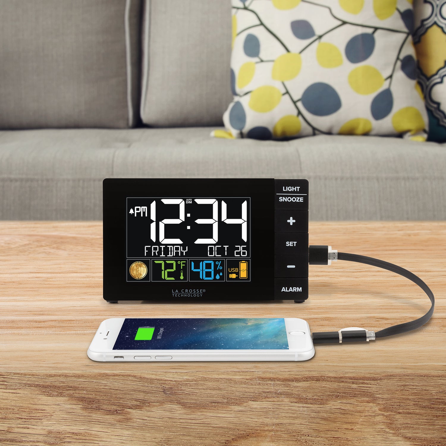 W88723V2 Multi-Color Alarm Clock