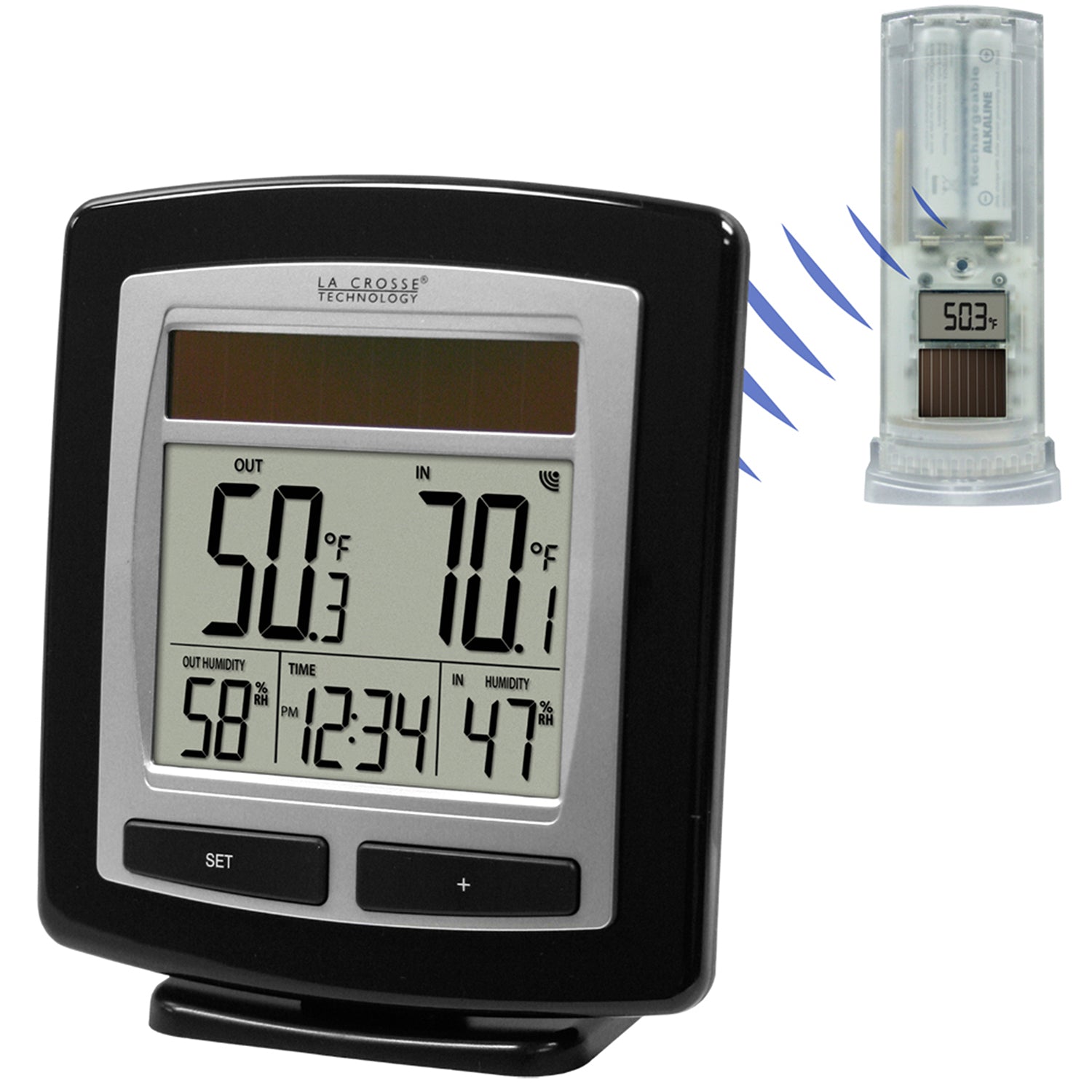 Solar Powered Wireless Humidity/Temperature Station and Sensor by