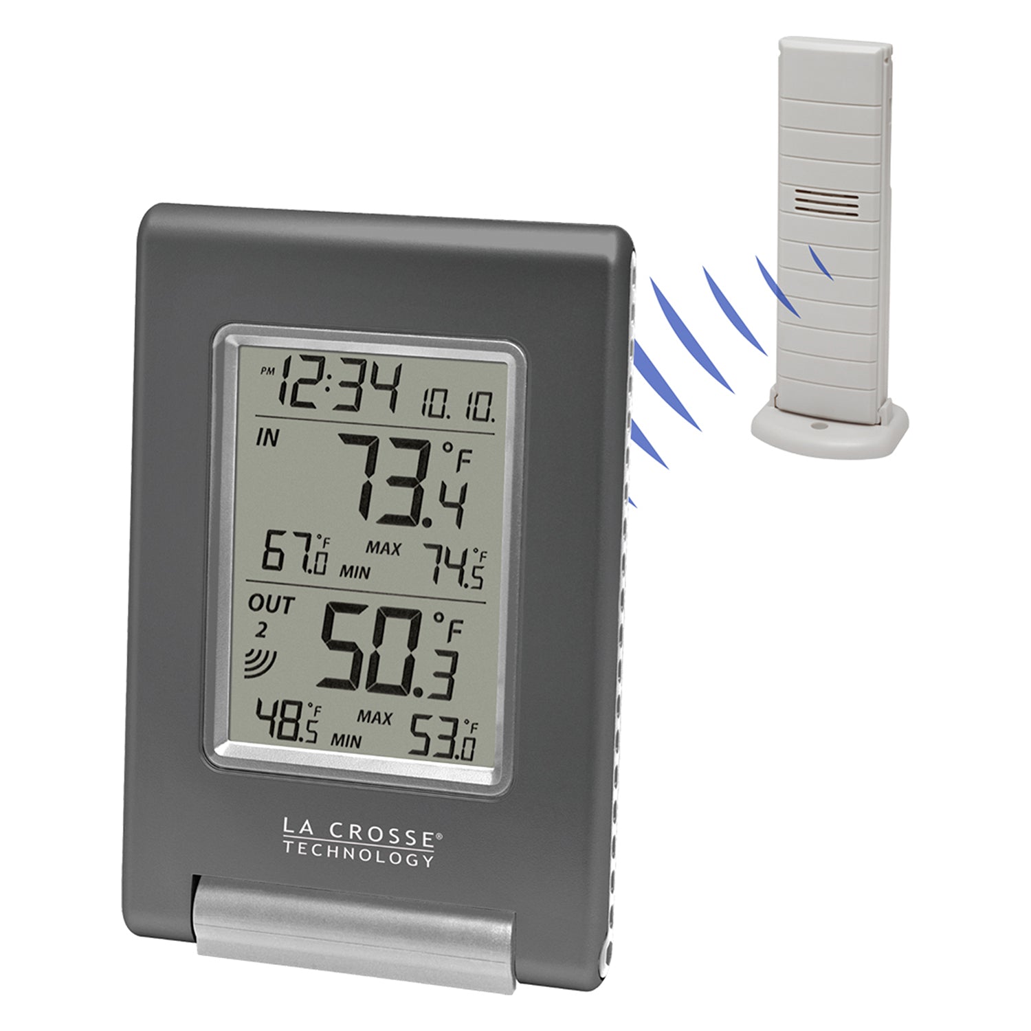 WS 9070G / WS9070IT-SIL La Crosse Technology : Thermomètre intérieur  extérieur LA CROSSE TECHNOLOGY WS9070 IT