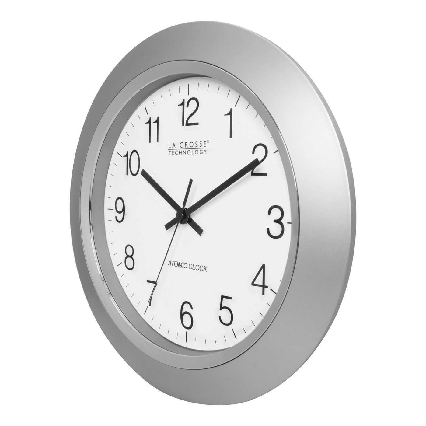 Taylor Precision 1750 White 9-1/4 In. Atomic Wall Clock