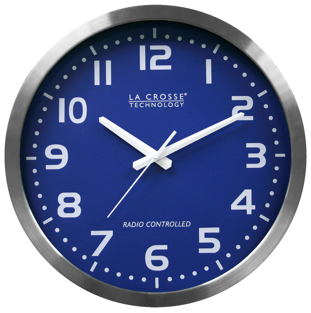 WT3161BL 16 inch Atomic Wall Clock La Crosse Technology