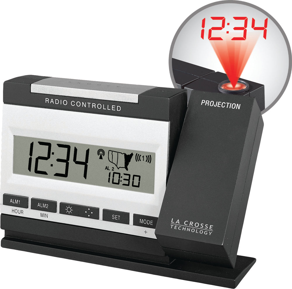 WT-5720 Projection Alarm Clock with Indoor Temp – La Crosse Technology